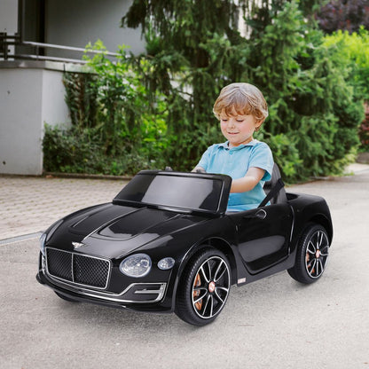 Electric Ride-on Car w/ LED Lights Music Parental Remote Control Black